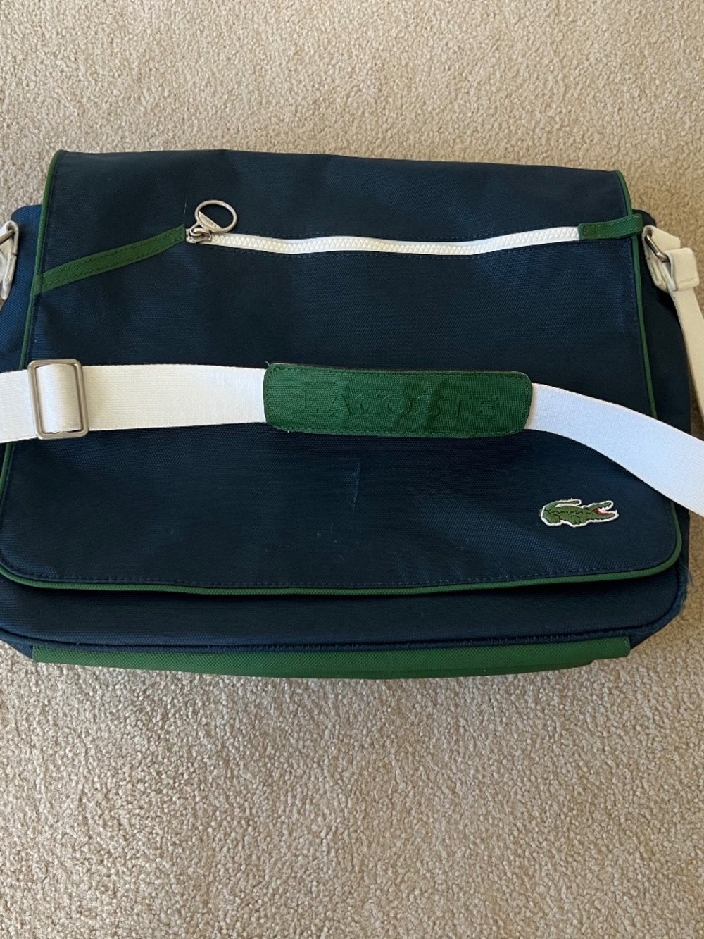 Lacoste messenger Bag Blue/Green
